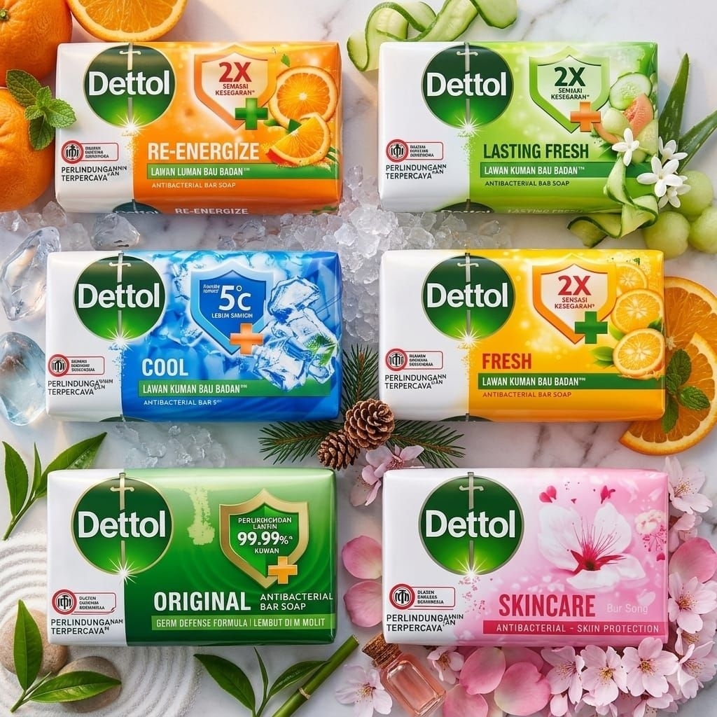 Dettol 60 gr Sabun Mandi Batang Dettol sabun mandi