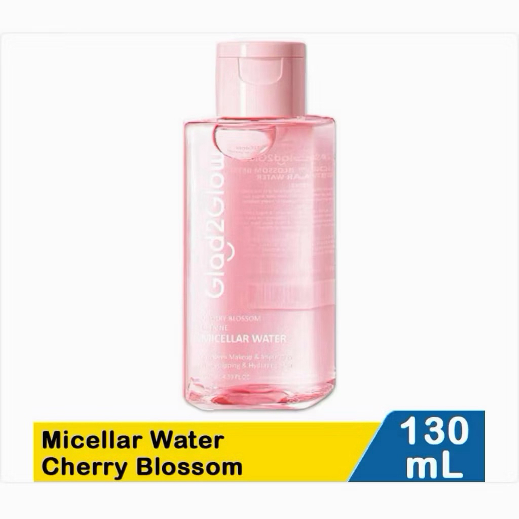 Ready orii Glad2Glow Cherry Blossom Micellar Water 130ml Untuk Semua Kulit Lembut cleansing oil Peng