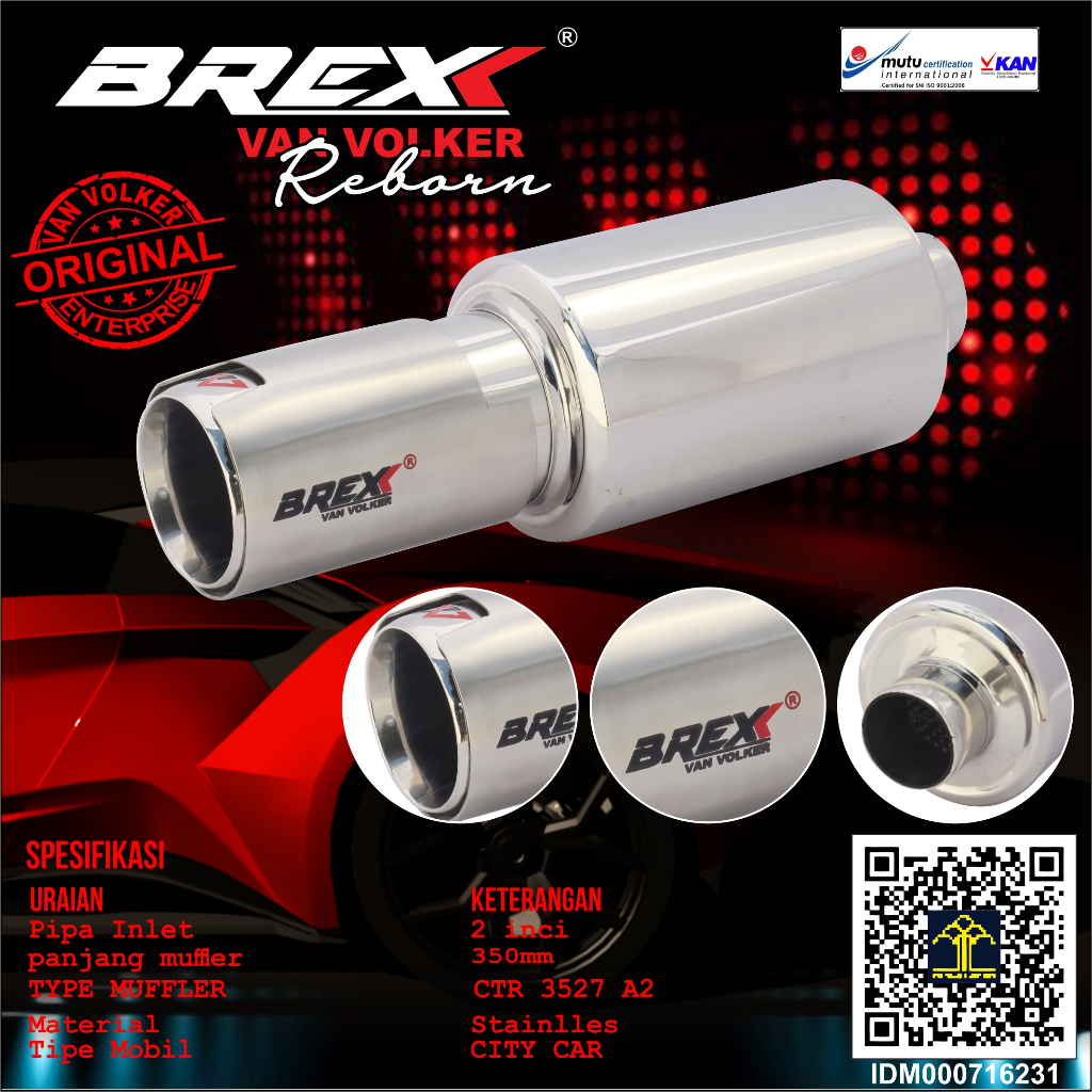 Knalpot Brexx Original type CTR 3527 A2