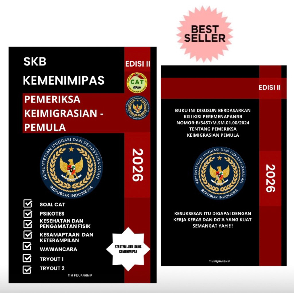 BUKU SKB KEMENKUMHAM PEMERIKSA KEIMIGRASIAN PEMULA