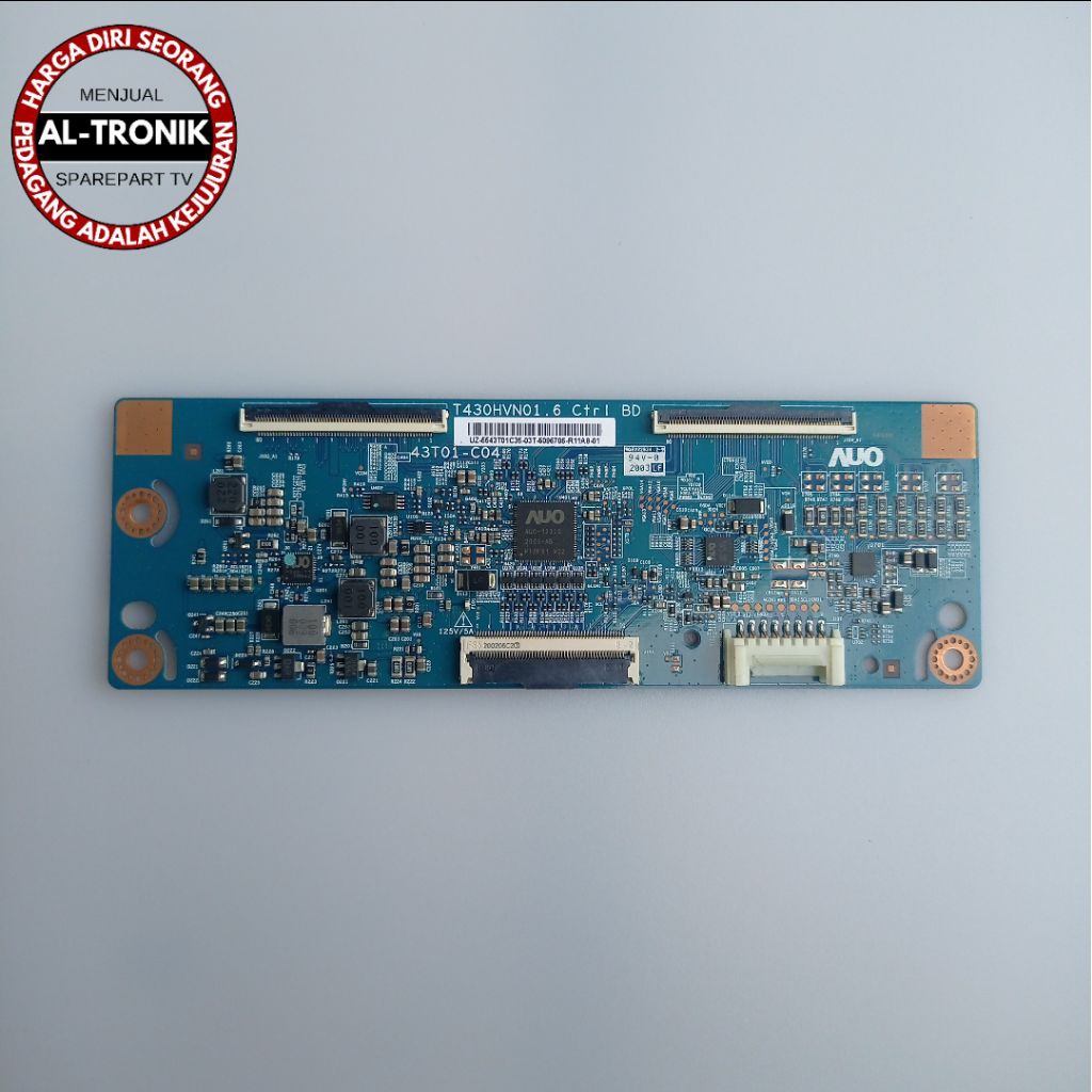TICON BOARD TV LED SAMSUNG 43 INCH MODEL UA43T6500AK TIKON TCON UA 43T6500