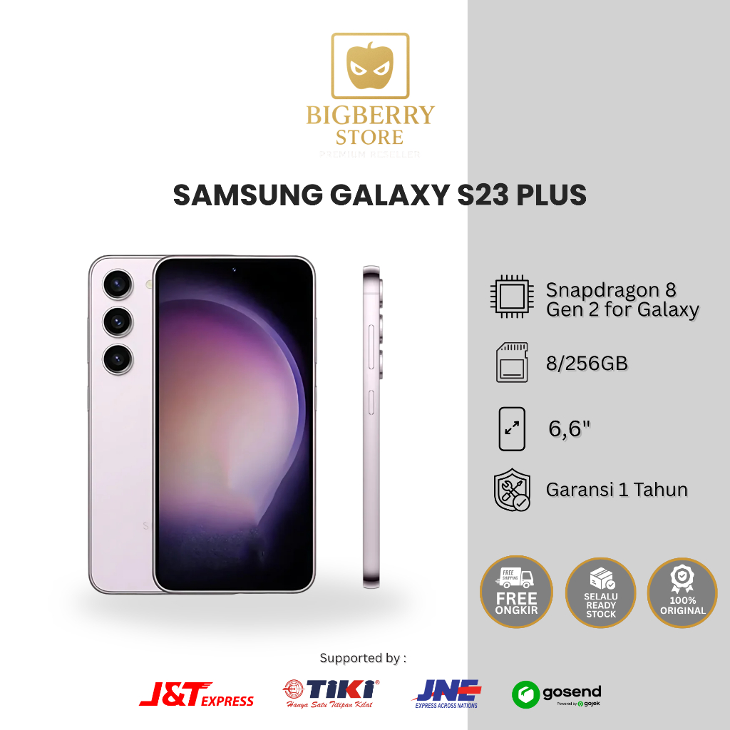 Samsung Galaxy S23 Plus 5G 256GB 512GB Black Lavender S23+ Resmi SEIN