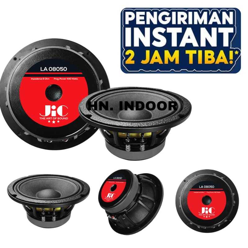 Speaker Jic LA 08050 Original Sound Speaker 8 Inch Low Middle Tinggi