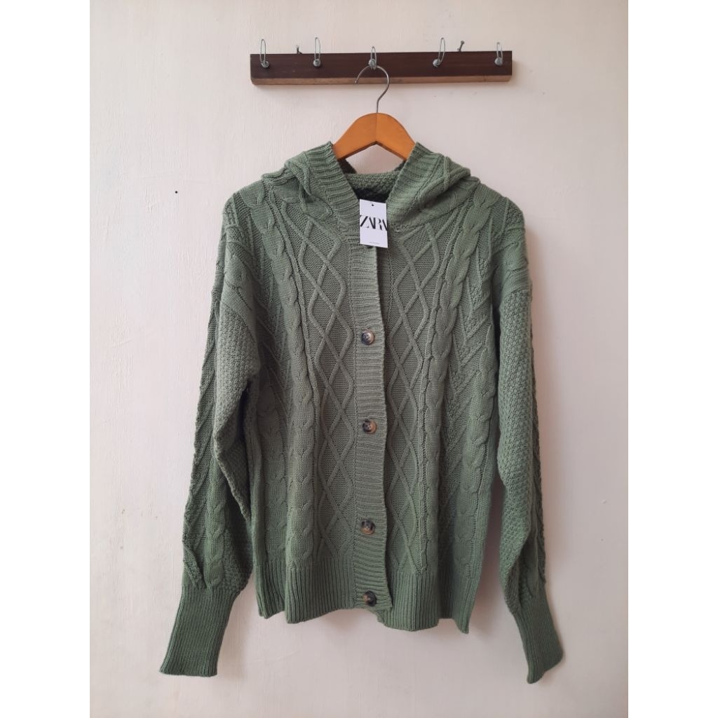cardigan hodie jumbo rajut import premium tebel