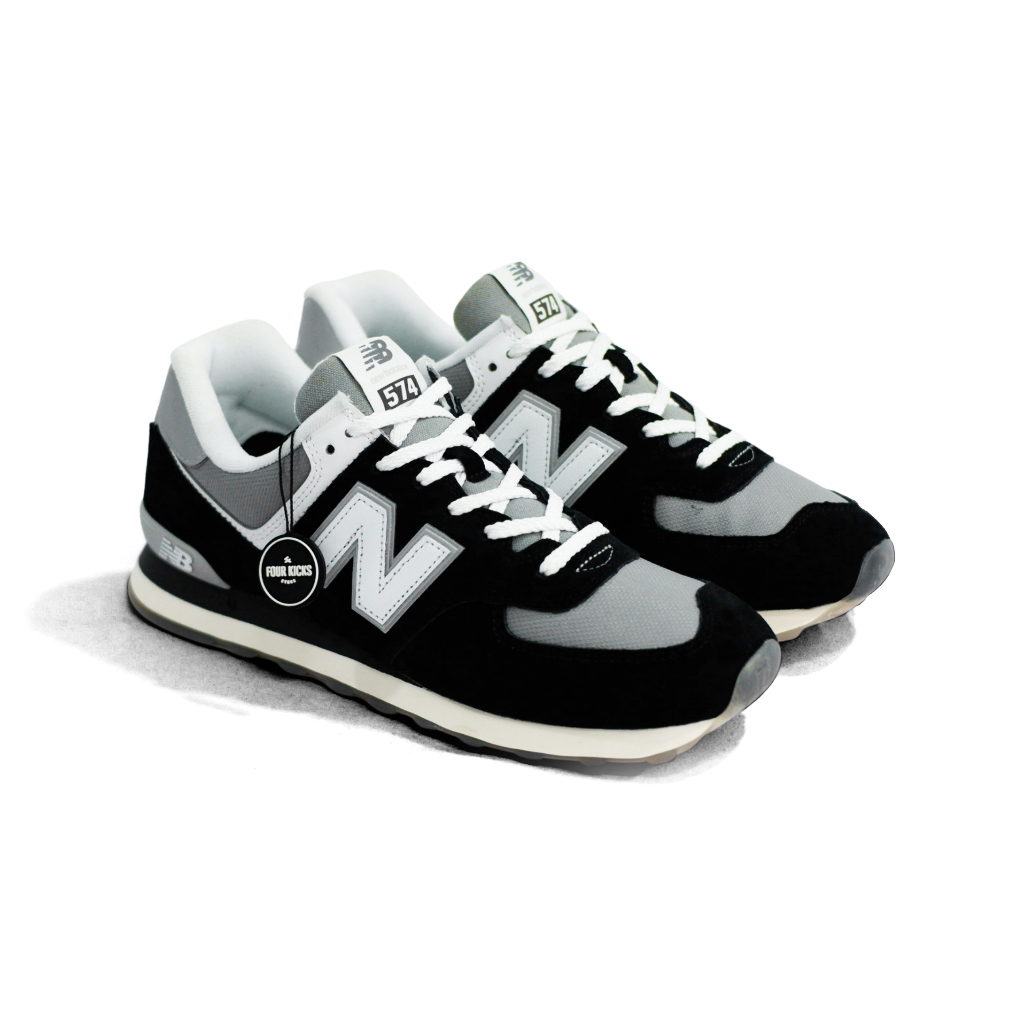 New Balance Lifesyle Shoes 574 Black White U574PBB (Contain Pig) - 100% ORIGINAL