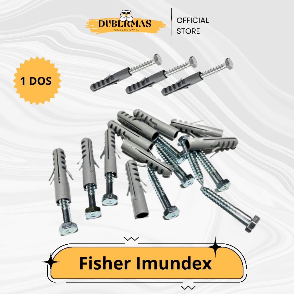 1 Dos Skrup Tembok / Skrup Tanam Fisher Imundex Pengencang Skrup S5 S6 S8 S10 S12