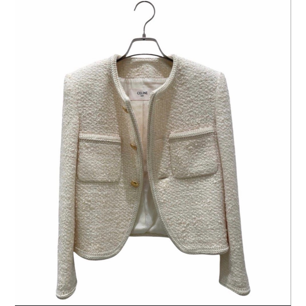 Celine tweed chasseur jacket