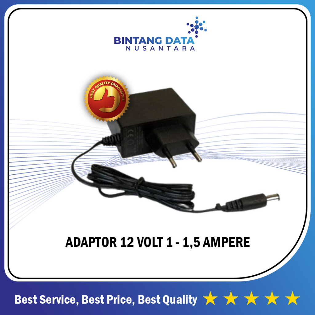 ADAPTOR 12 VOLT 1 - 1,5 AMPERE ORIGINAL