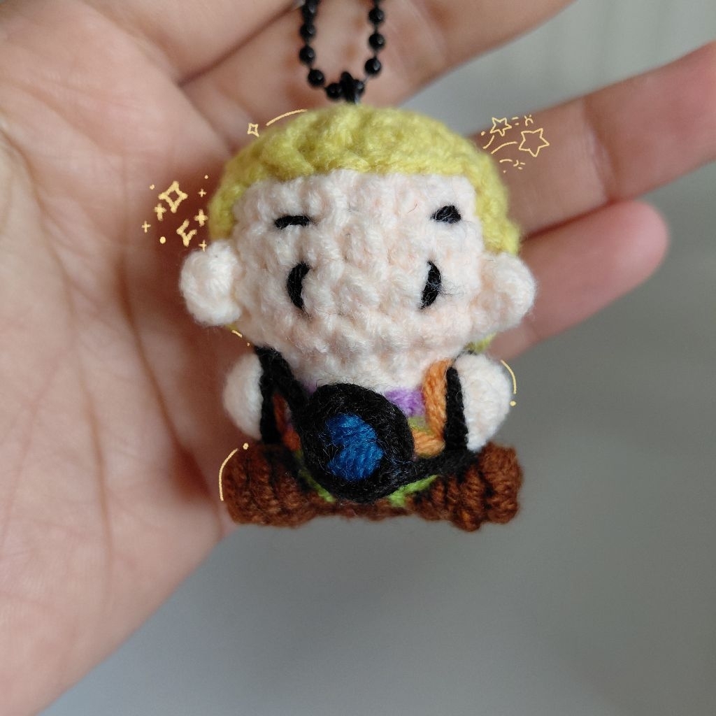 Gantungan Kunci Gekko Valorant Crochet Gekko
