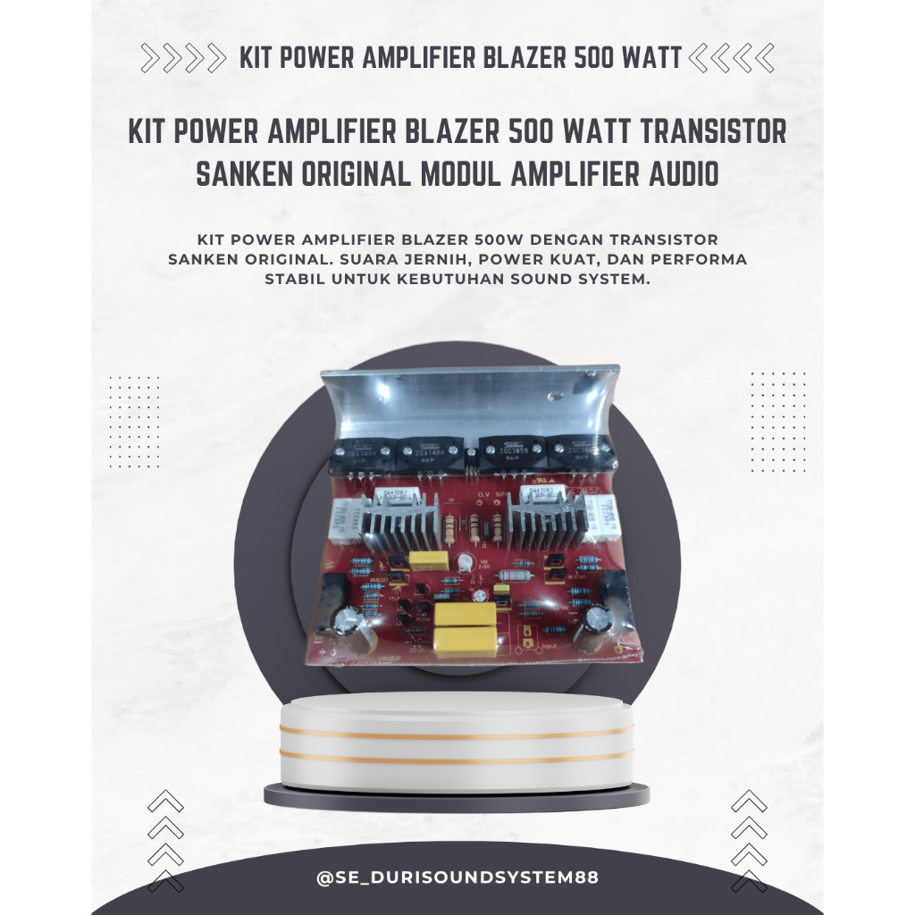 kit power amplifier blazer 500 watt transistor sanken original