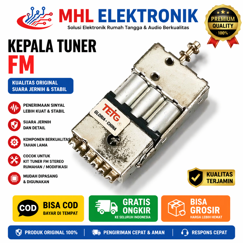 Kepala Tuner FM GLORIA China Baru Bukan Bekas