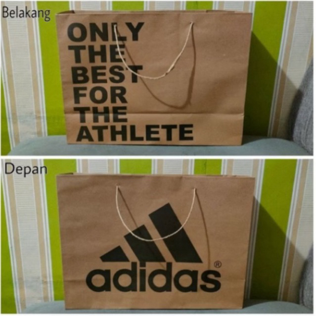 paper bag adidas 34x12x25 / paper bag sepatu / paper bag premium / paper bag jumbo