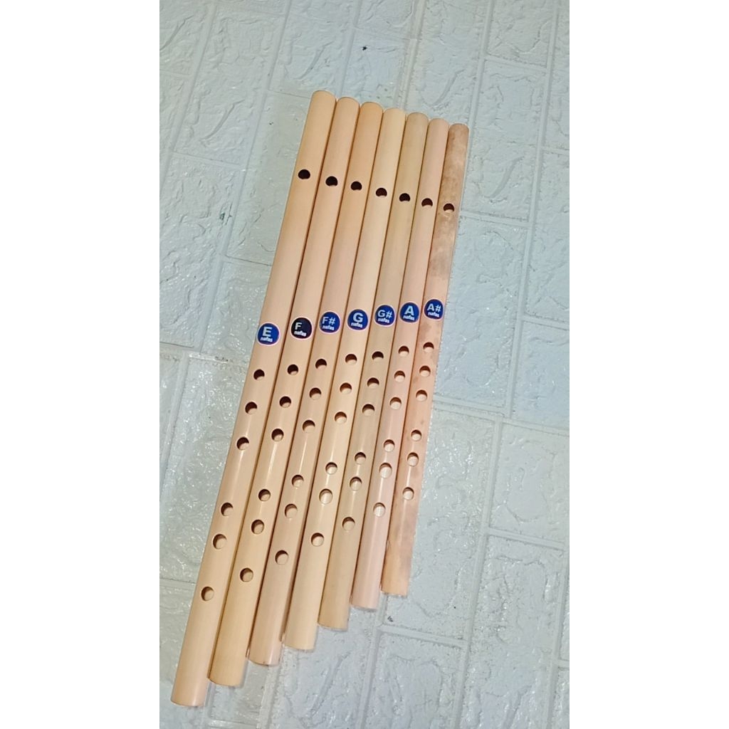 Suling bambu 7 Nada E-bas F,bass F# G G# A a#
