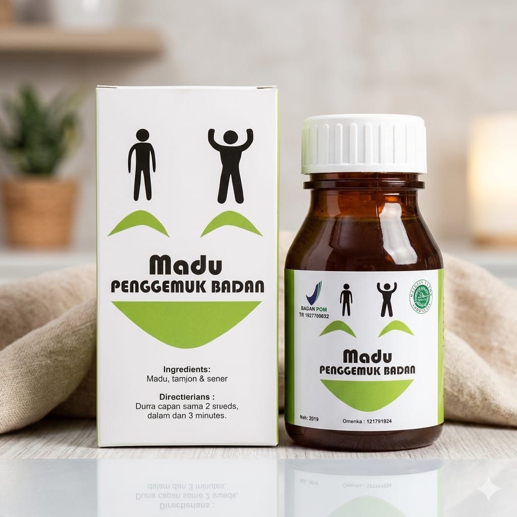 Madu Penggemuk Badan Permanen Bin Dawood Vitamin Penambah Berat Badan Pria Wanita Original Dewasa