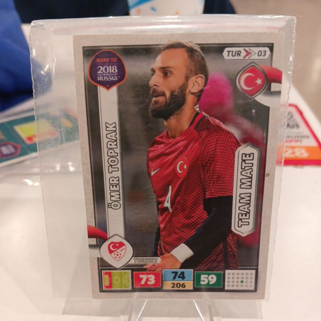 kartu bola panini xl adrenalyn road to world cup 2018 Turki