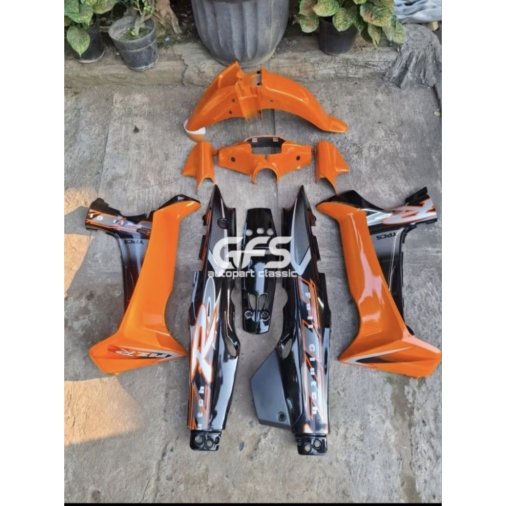 Body Set Halus Yamaha Fiz R 2001 Full Clutch Oren Hitam