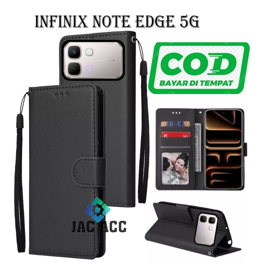 FLIP CASE HP PREMIUM UNTUK INFINIX NOTE EDGE 5G LEATHER FLIP CASE HP PREMIUM UNTUK INFINIX NOTE EDGE