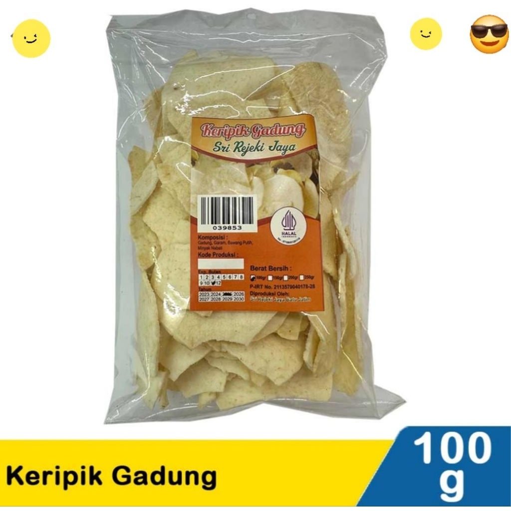 Keripik Gadung Sri Rejeki Jaya 100g