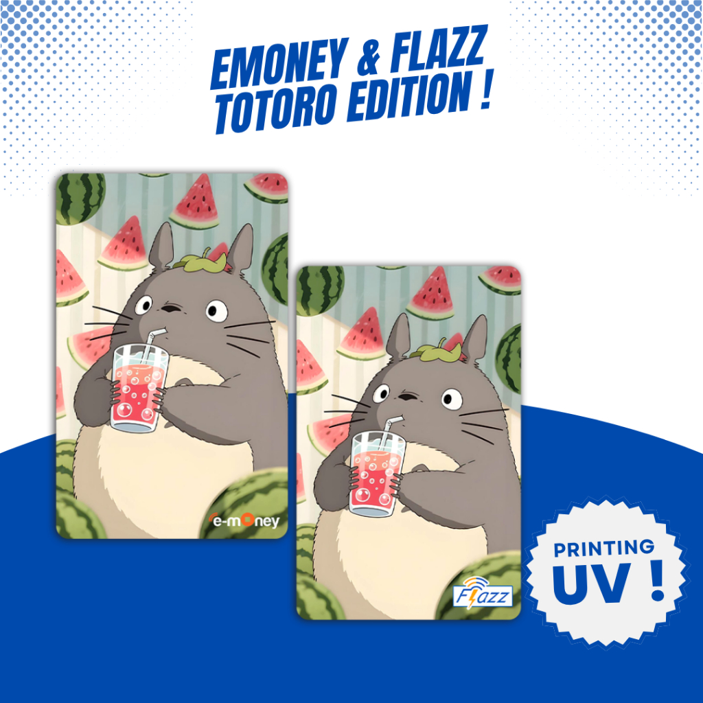 Custom Kartu Totoro - Support NFC - Kartu Emoney Flazz Gen 2 Support NFC
