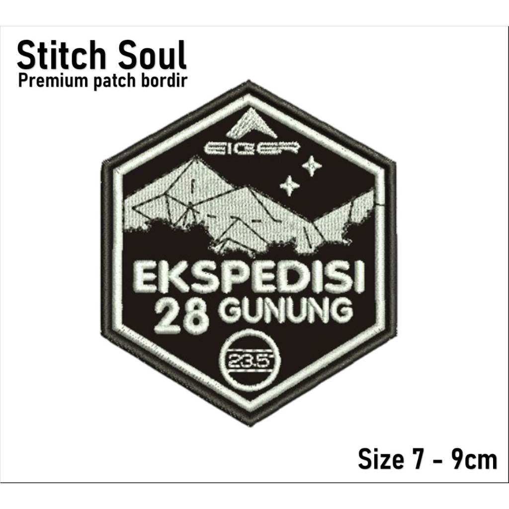 Emblem Patch Bordir Eiger Ekspedisi 28 Gunung High Quality - stitchsoul