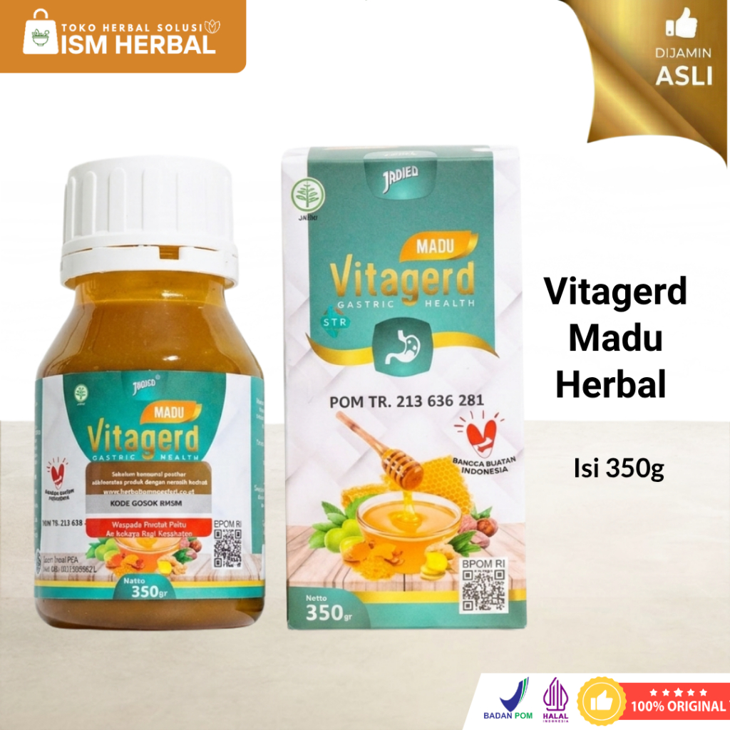 Vitagerd - Madu Herbal Atasi Asam Lambung Maag Gerd Dan Perut Kembung Makassar
