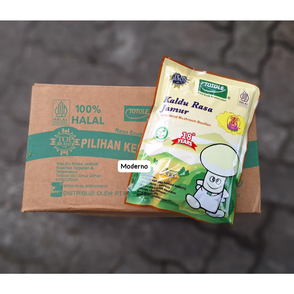 Totole Kaldu rasa jamur 400gr perkarton isi 20 - Totole jamur 400gr - Totole mushroom 400gr