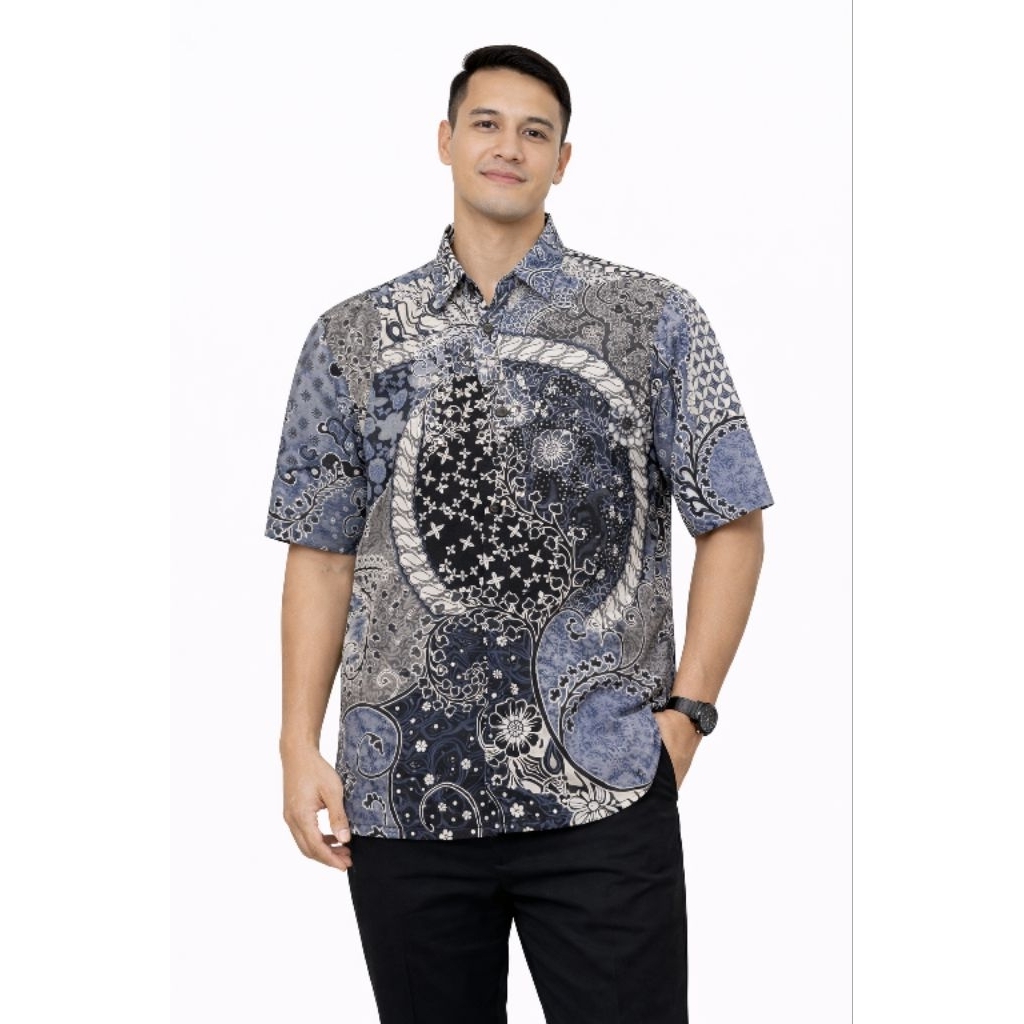 Baju Batik Pria Lengan Pendek, Kemeja Batik Lengan Pendek, Kemeja Batik Furing, Batik Pria Furing
