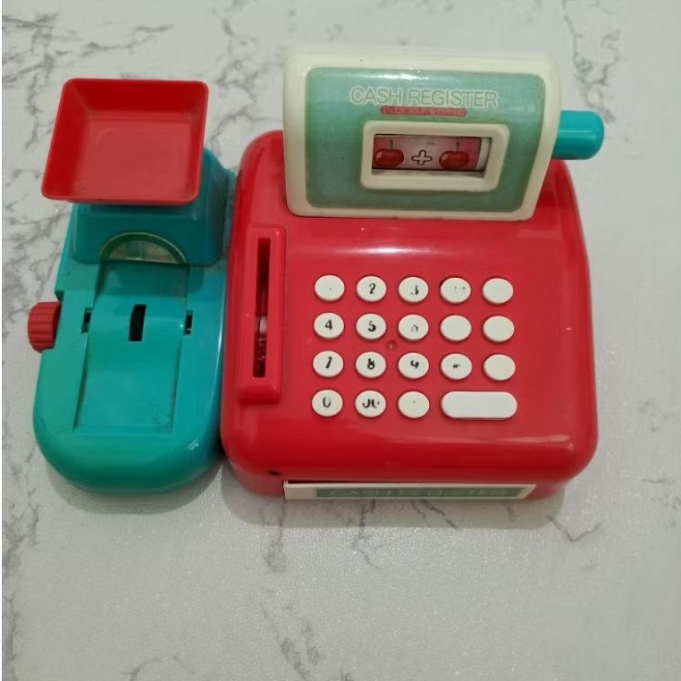 Preloved Mainan Anak Kasiran - Mainan Kasir - Mainan Kasiran Elektrik - Mainan Kasir Elektrik