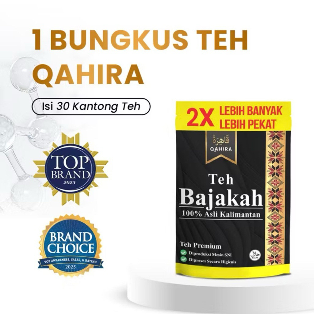 Teh Bajakah Qahira 100% Asli Kalimantan – Sensasi Teh Premium yang Lebih Pekat dan Nikmat