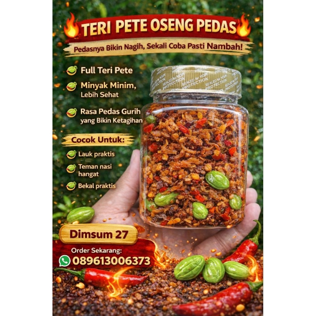 Teri Pete Oseng Pedas / Sambal Teri Pete / Lauk Teri Pete