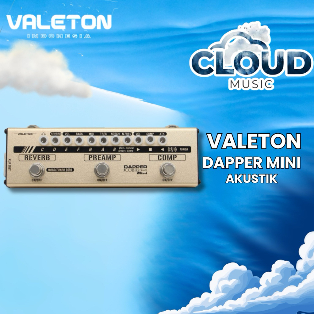 VALETON DAPPER MINI AKUSTIK DAPPER-MINI AKUSTIK DAPPERMINIAKUSTIK EFEK STRIP GITAR