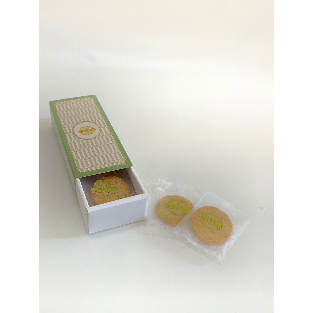 Cookies Corica Pastries - Lemon Chiaseed - 10 Pcs - Soft Box Sliding