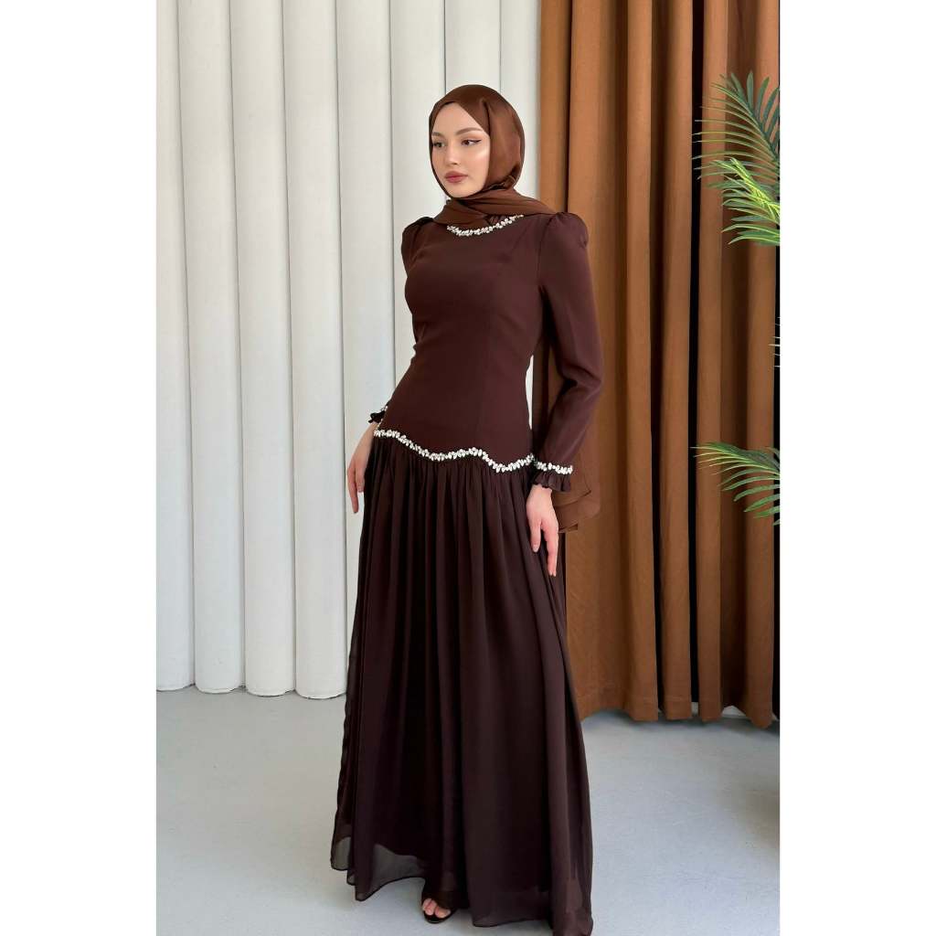 Alunna Dress Kondangan Jumbo Model Melayu Mewah Terbaru