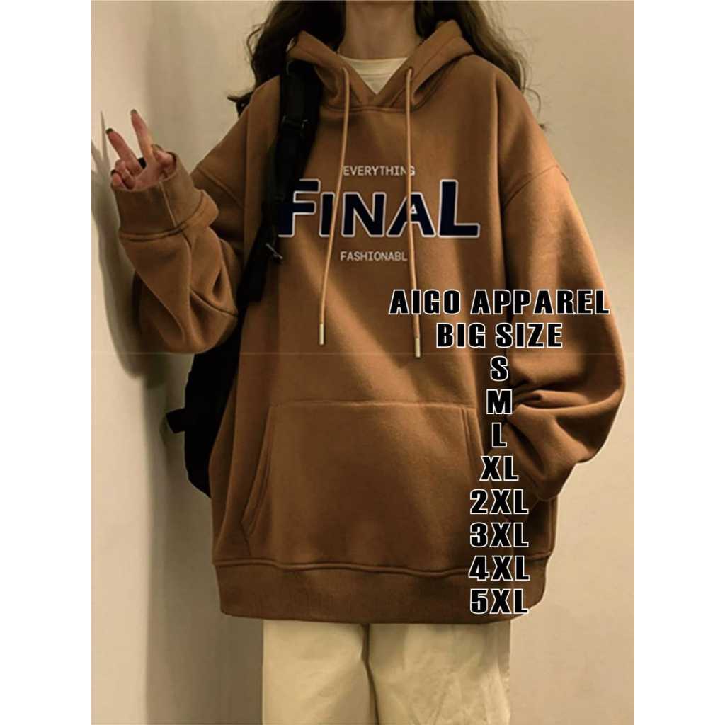 hoodie big size final unisex