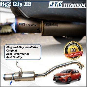 Exhaust Knalpot JTC titanium Supersport Js Racing HP2 Ti Muffler catback H. City Hatchback GN 19+