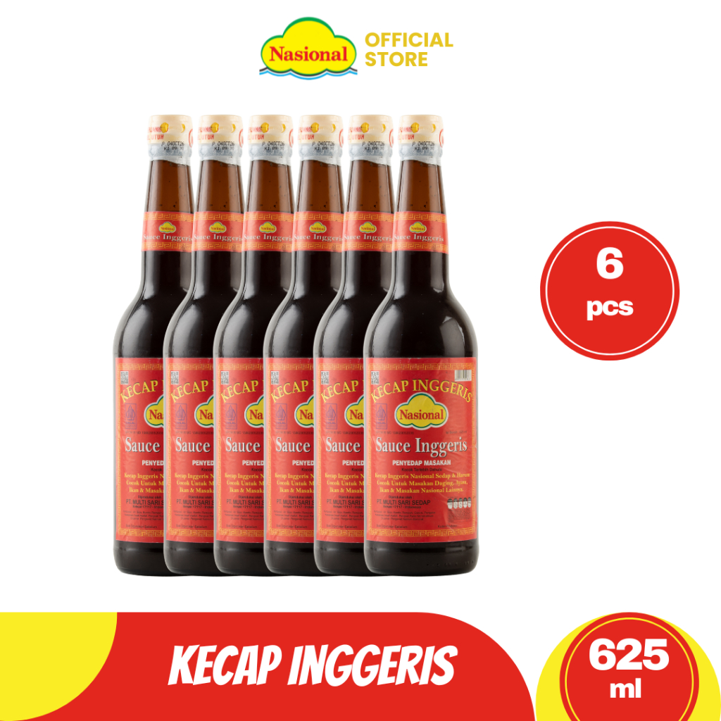 Nasional Kecap Inggeris 625 ml - 6 Pcs