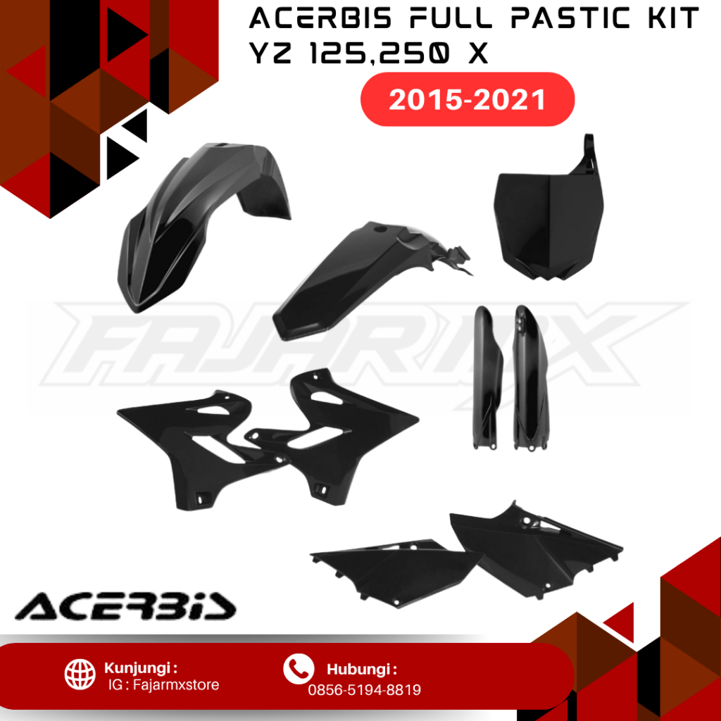 Cover Body Set Acerbis Yz125,250X 2015-2021 Original Full Pastic Kit