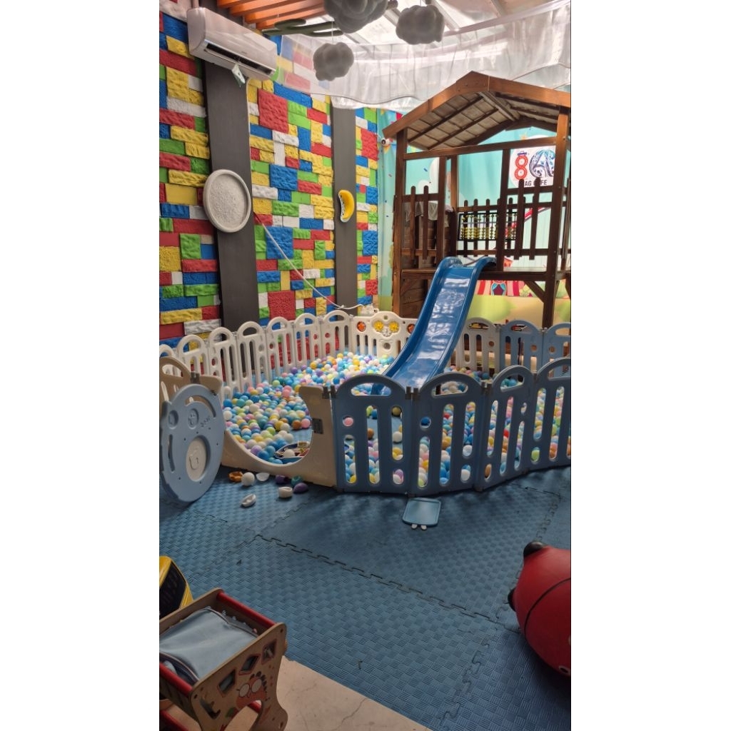 playground kayu Jati kokoh padat kuat. 1.4m x 1.5 meter brakiasi