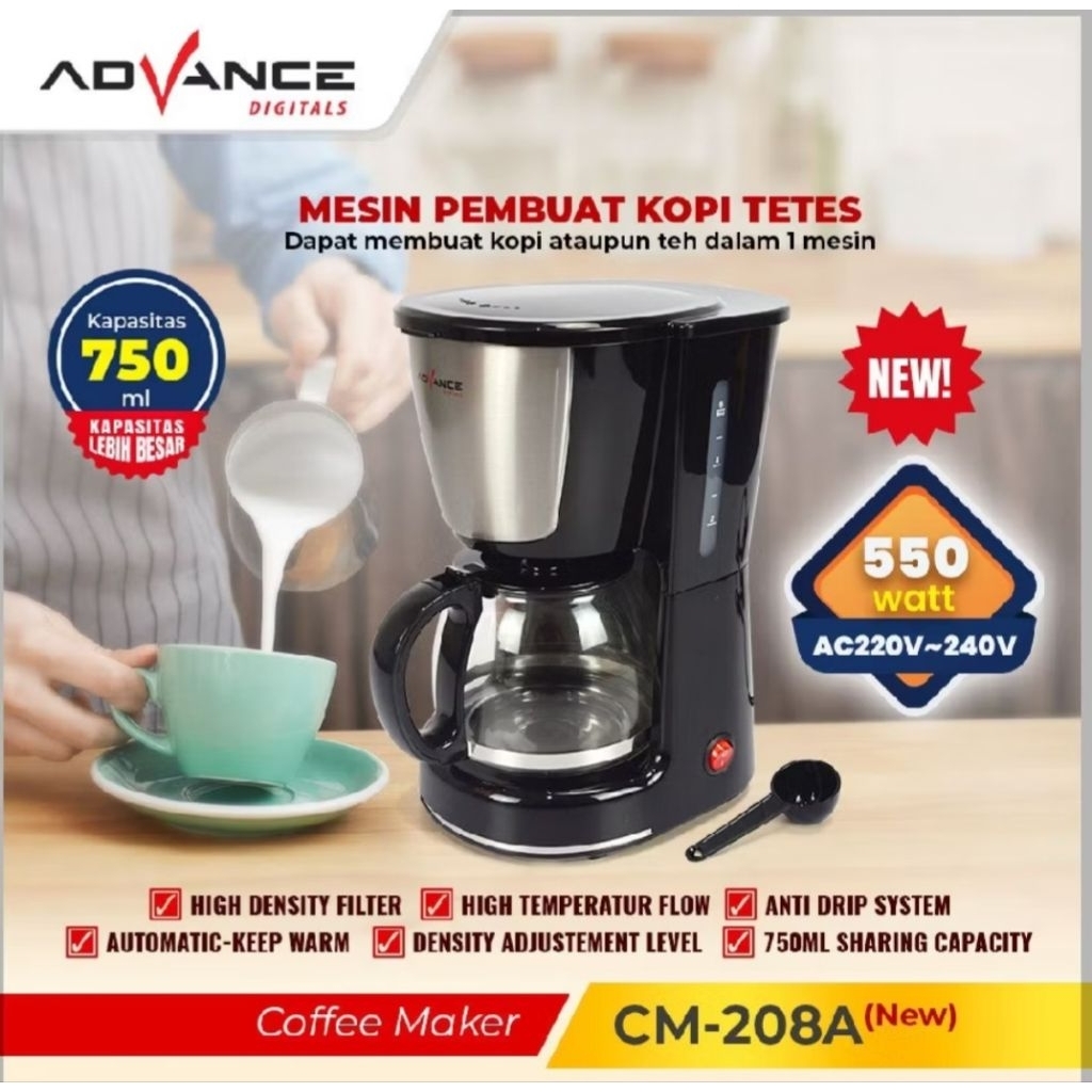 ADVANCE COFFEE MAKER CM-208A