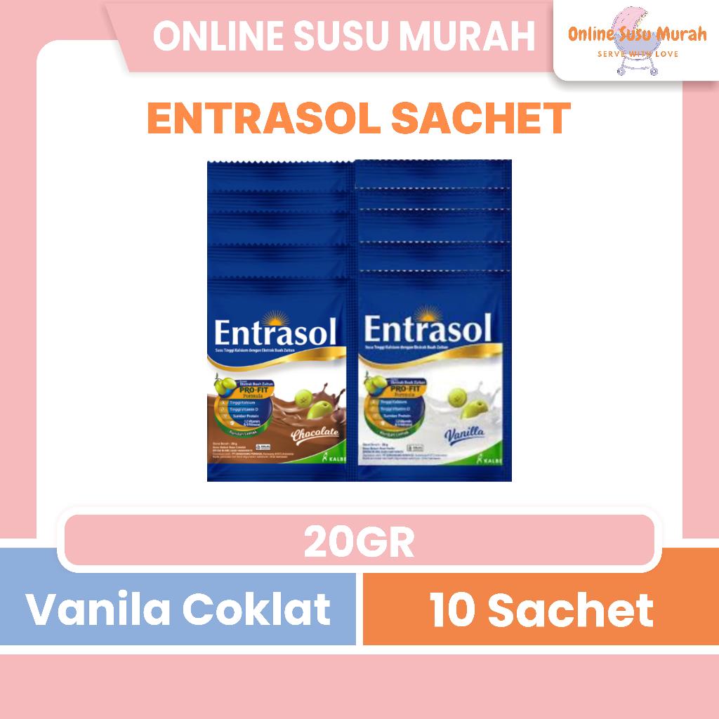 ENTRASOL SACHET VANILA COKLAT 10 SACHET x 20 GRAM SSSC