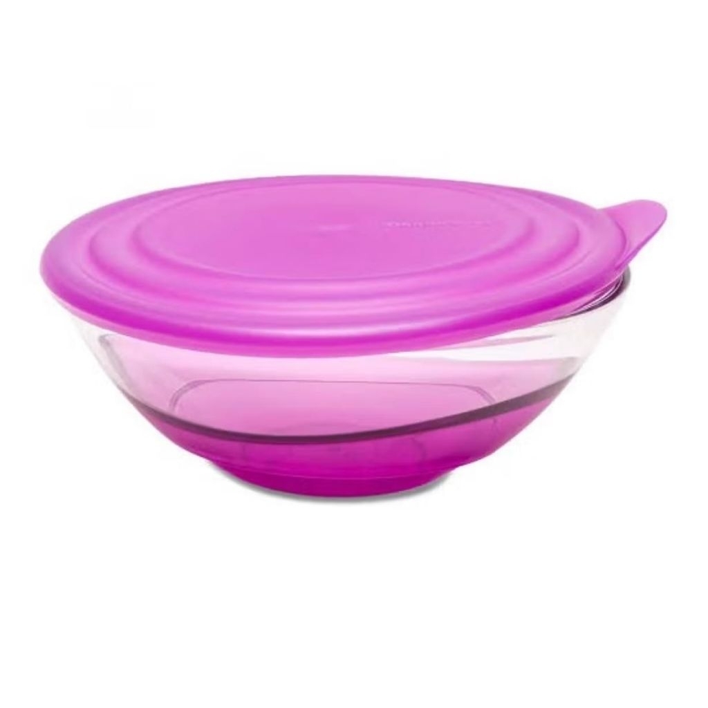 Eleganzia bowl crystal mangkok tutup 600ml ungu original Tupperware