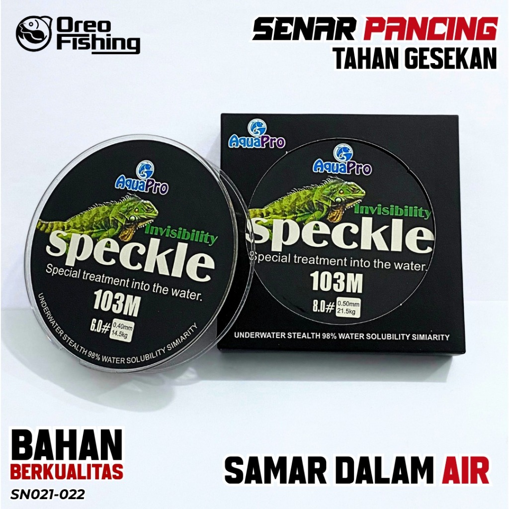 Senar Pancing Ikan Line Fishing Speckle Bunglon Senar Pancing Nilon 103M Senar Titik Nylon