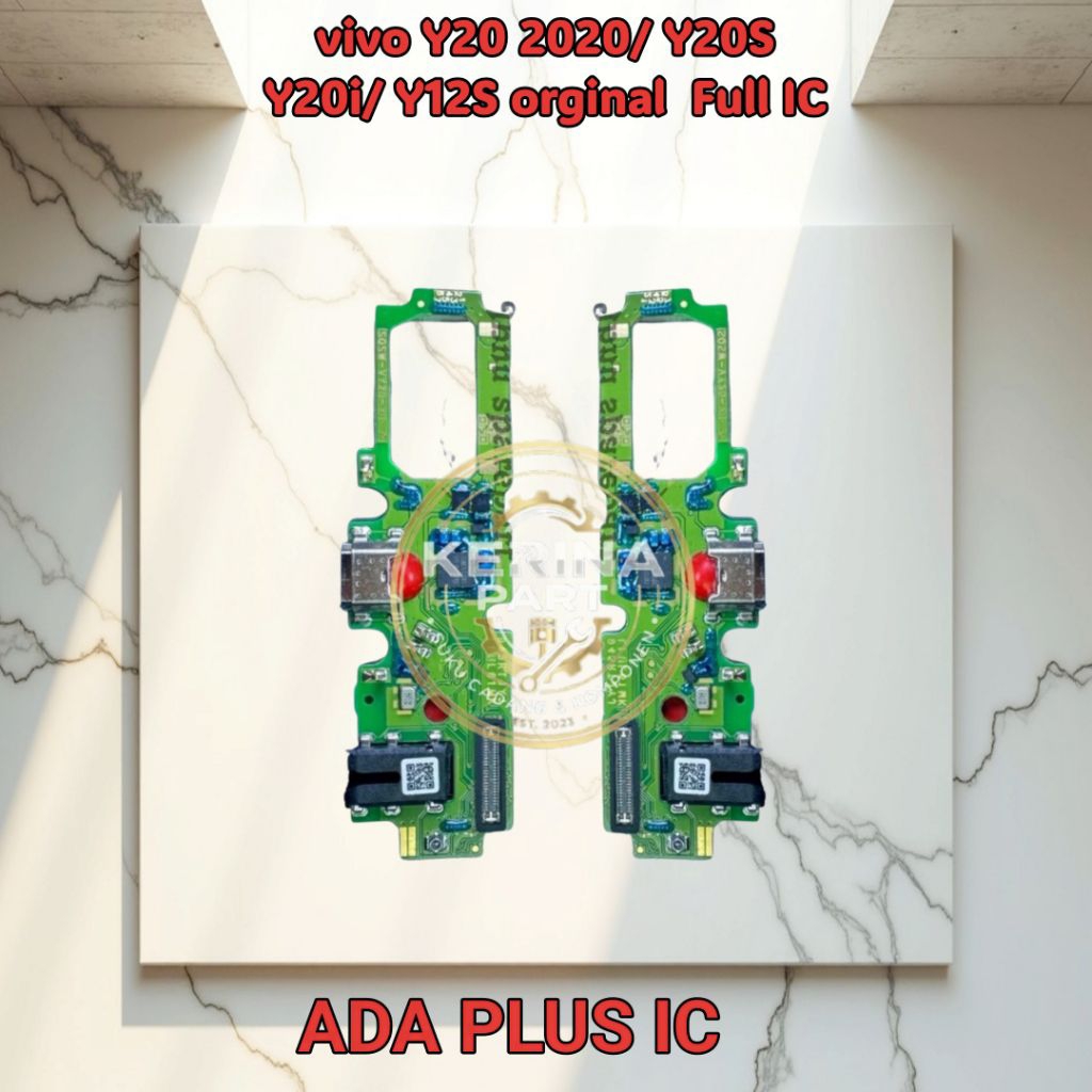 PLUS IC Fleksibel charger vivo Y20 2020/ Y20S/ Y20i/ Y12S orginal  Full IC papan cas Flexible konekt