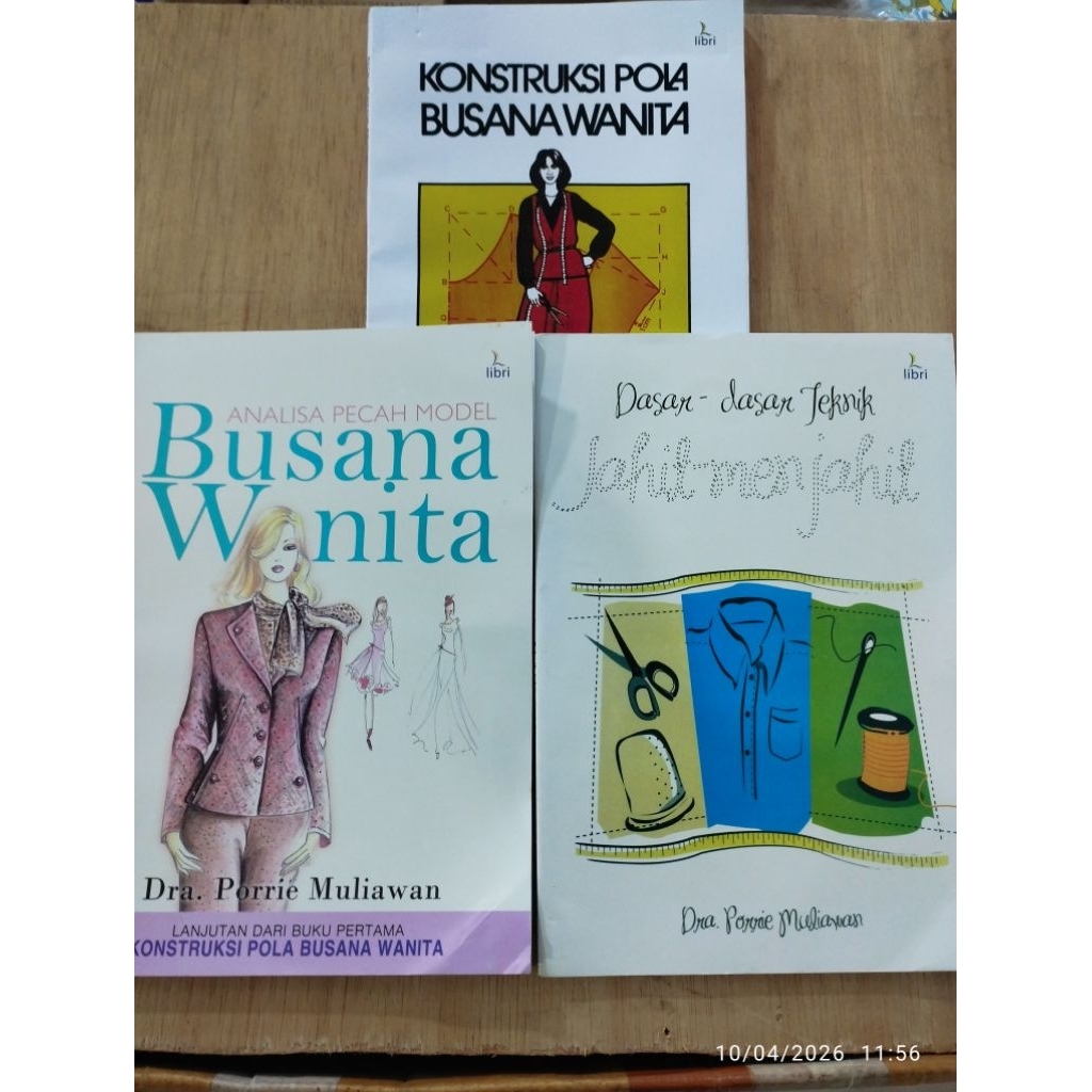 Buku Paket Dasar Dasar Teknik Menjahit Dan Kontruksi Pola Busana Wanita