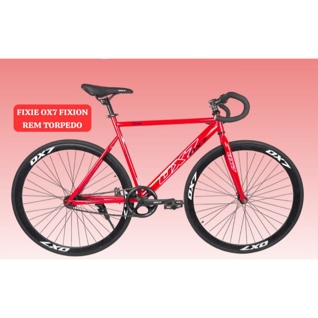 (batam) Sepeda Fixie OX7 FIXION Fixed Gear Torpedo