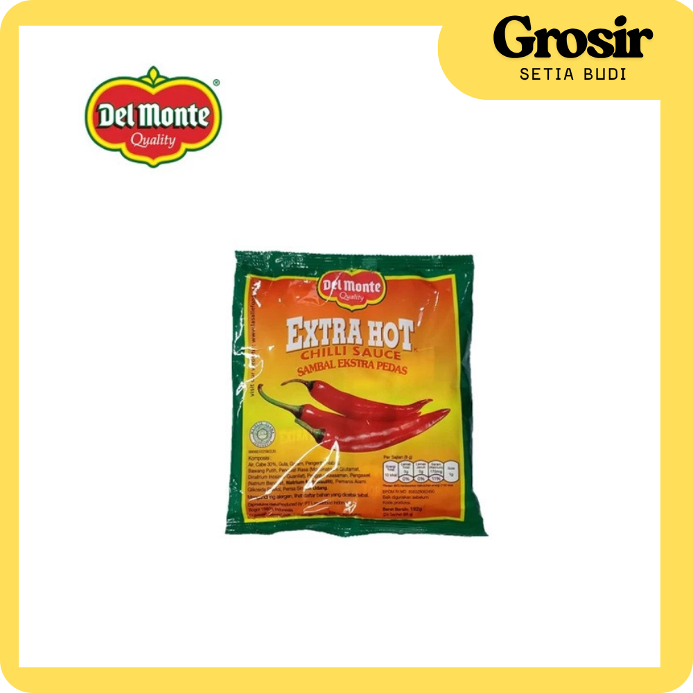 Delmonte Saus Sambal Extra Hot Sachet 8 gr