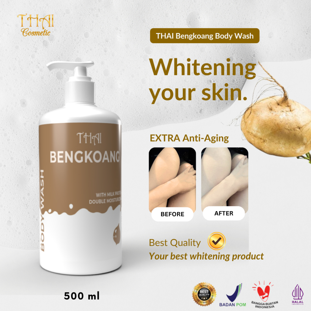 Thai Bengkoang Body Wash 500ml - Sabun Cair Mencerahkan & Melembapkan Kulit