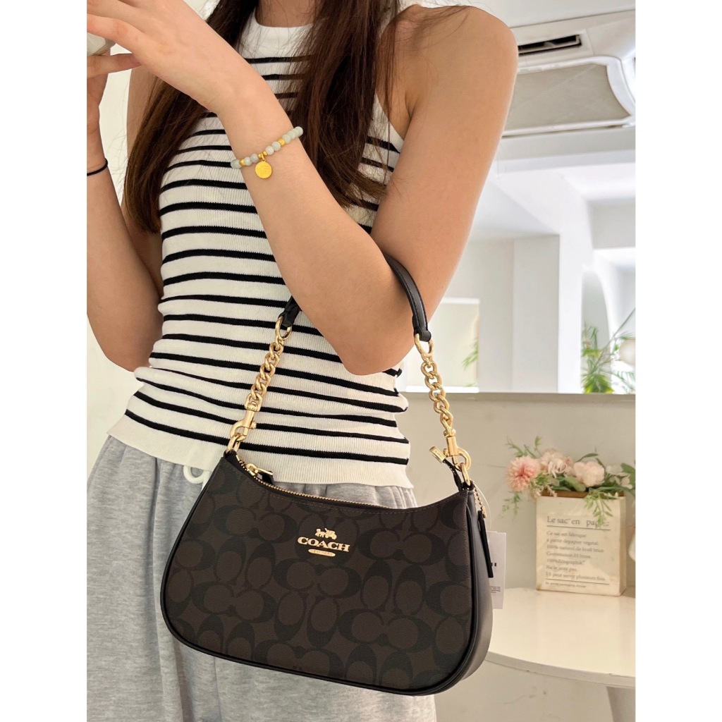 Women bag teri shoulder crossbody bag in signature canvas CA548
