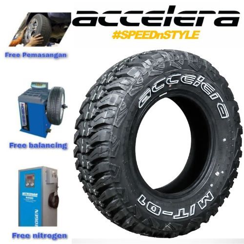 Ban Mobil Accelera Type M/t - 01 R15 Ukuran Ban 31 10,5 R15 Cocok Untuk Hilux Triton Navara Dlln