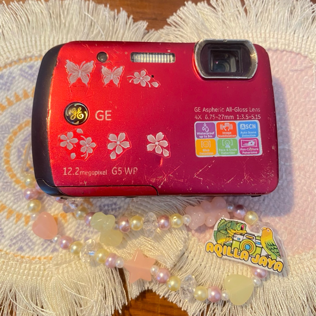 KAMERA DIGICAM GE PINK NORMAL SECOND GARANSI
